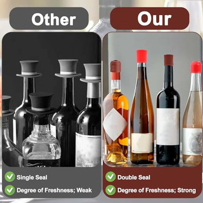 New Silicone Wine Stopper Multi-Color Pack