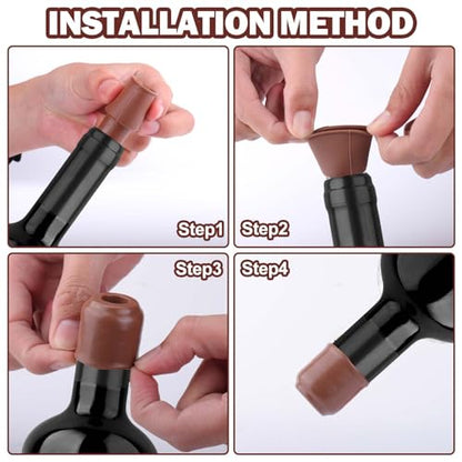 New Silicone Wine Stopper Multi-Color Pack